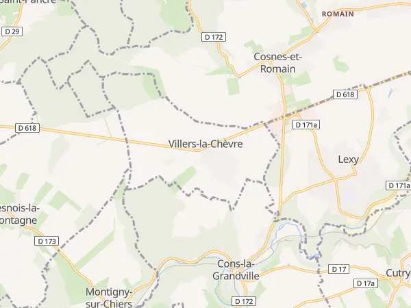 Plan de Villers-la-Chèvre