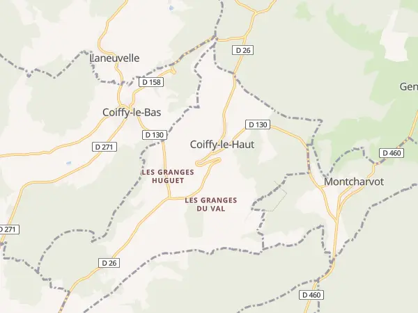 Plan de Coiffy-le-Haut