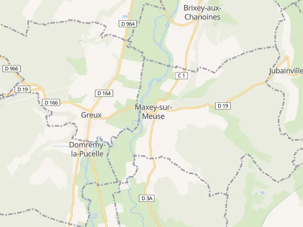 Plan de Maxey-sur-Meuse