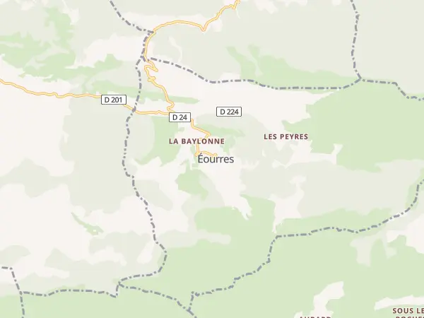 Plan de Éourres