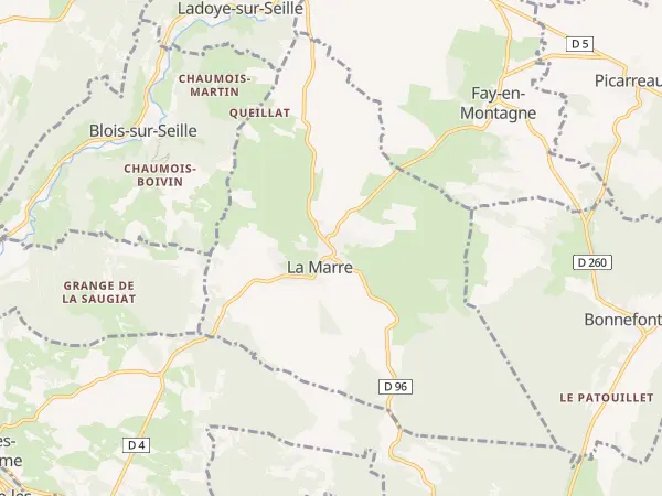 Plan de La Marre