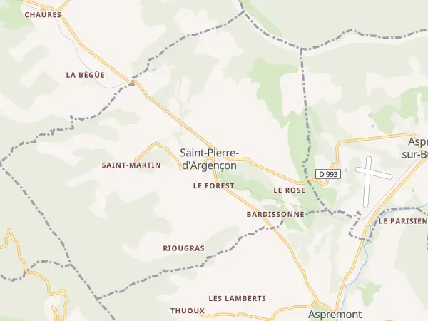 Plan de Saint-Pierre-d’Argençon