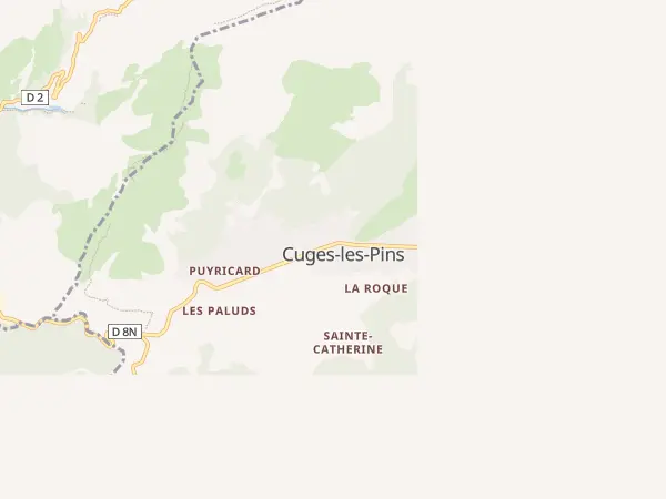 Plan de Cuges-les-Pins