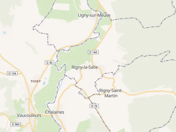 Plan de Rigny-la-Salle