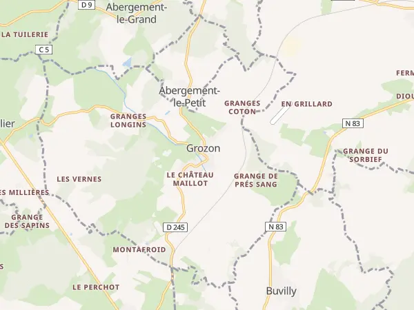 Plan de Grozon