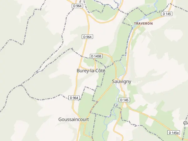 Plan de Burey-la-Côte