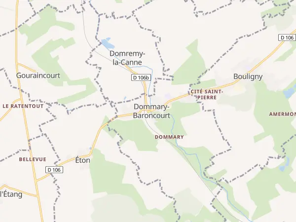 Plan de Dommary-Baroncourt