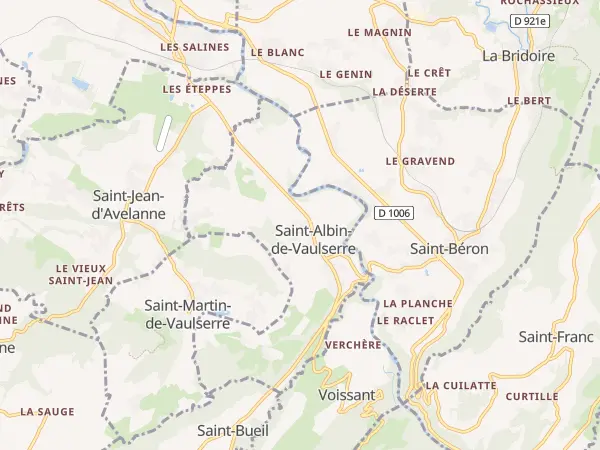 Plan de Saint-Albin-de-Vaulserre
