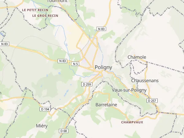 Plan de Poligny