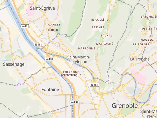 Plan de Saint-Martin-le-Vinoux