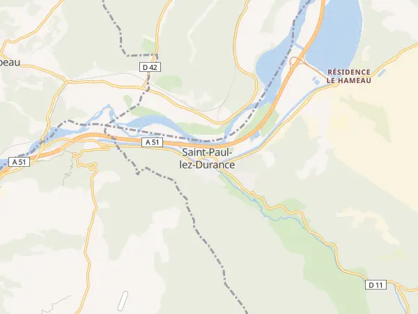 Plan de Saint-Paul-lès-Durance