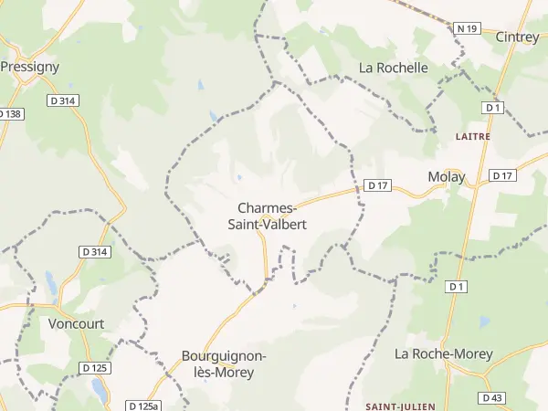Plan de Charmes-Saint-Valbert