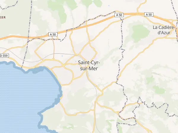 Plan de Saint-Cyr-sur-Mer