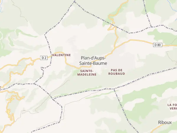 Plan de Plan-d’Aups-Sainte-Baume