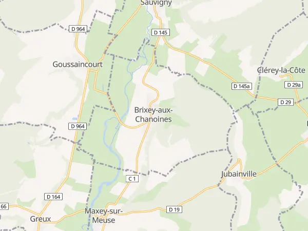Plan de Brixey-aux-Chanoines