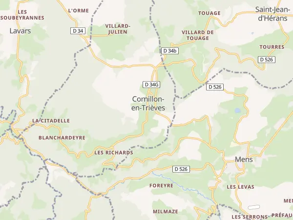 Plan de Cornillon-en-Trièves