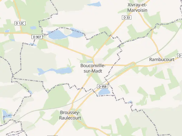 Plan de Bouconville-sur-Madt