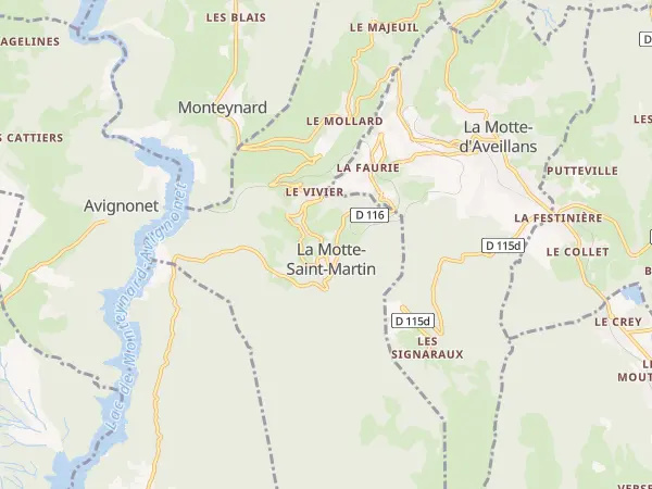 Plan de La Motte-Saint-Martin