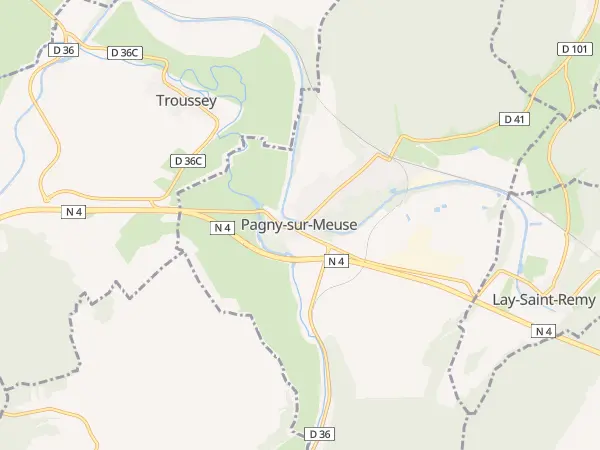 Plan de Pagny-sur-Meuse