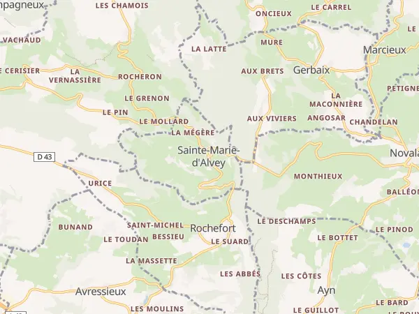 Plan de Sainte-Marie-d’Alvey