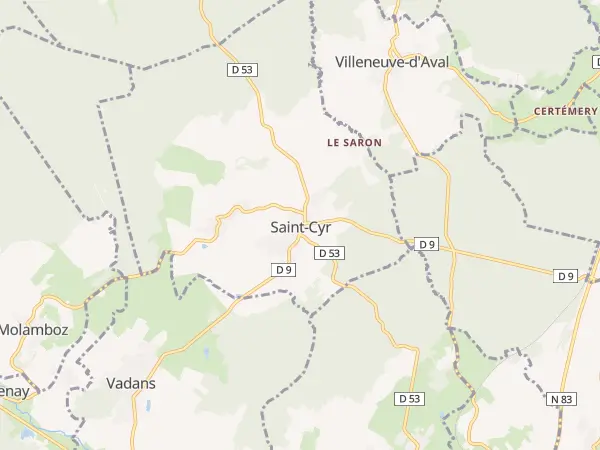 Plan de Saint-Cyr-Montmalin