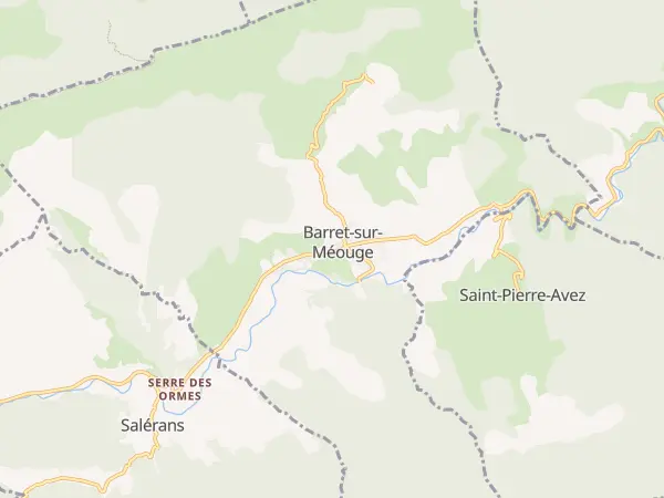 Plan de Barret-sur-Méouge