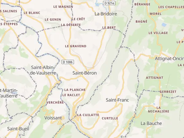 Plan de Saint-Béron