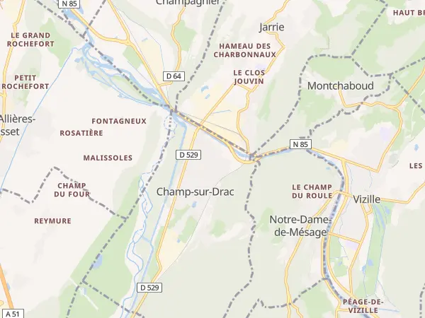 Plan de Champ-sur-Drac