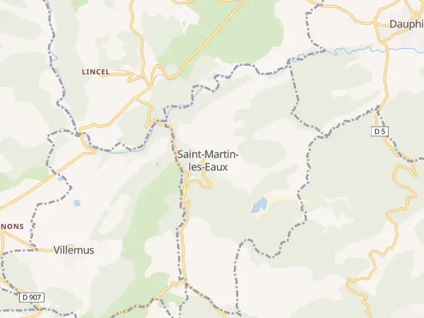 Plan de Saint-Martin-les-Eaux