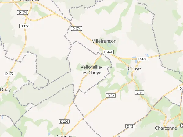 Plan de Velloreille-lès-Choye