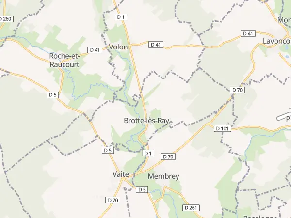 Plan de Brotte-lès-Ray