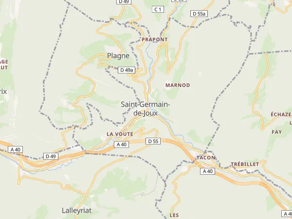 Plan de Saint-Germain-de-Joux