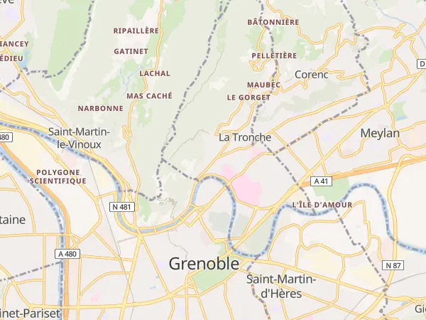 Plan de La Tronche