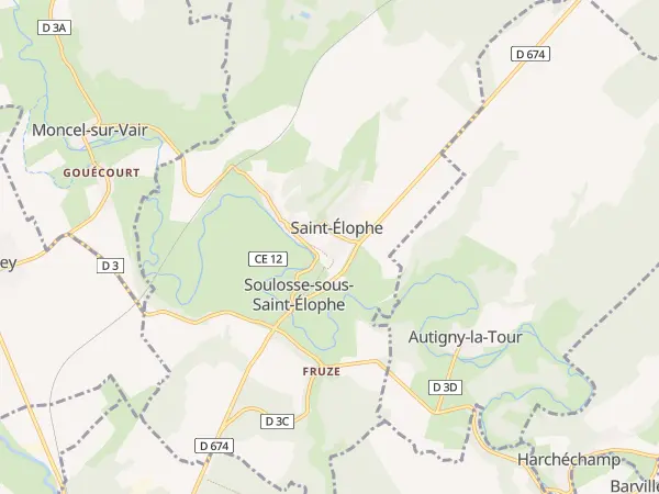 Plan de Soulosse-sous-Saint-Élophe