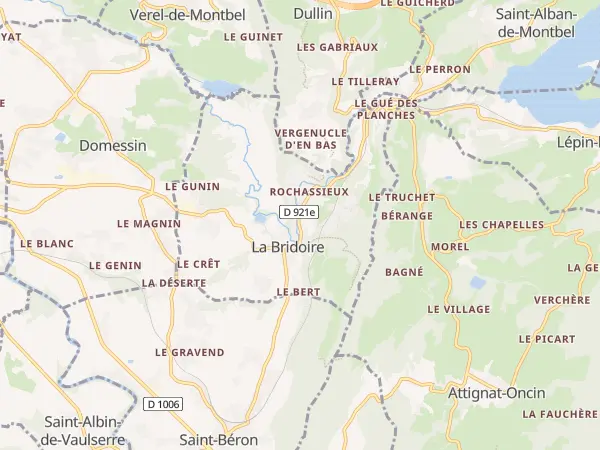 Plan de La Bridoire