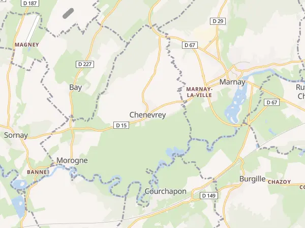 Plan de Chenevrey-et-Morogne