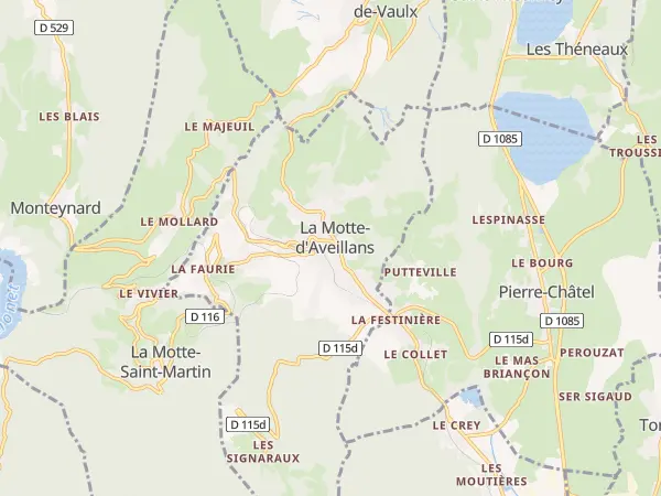 Plan de La Motte-d’Aveillans
