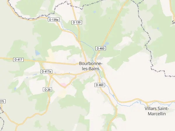 Plan de Bourbonne-les-Bains