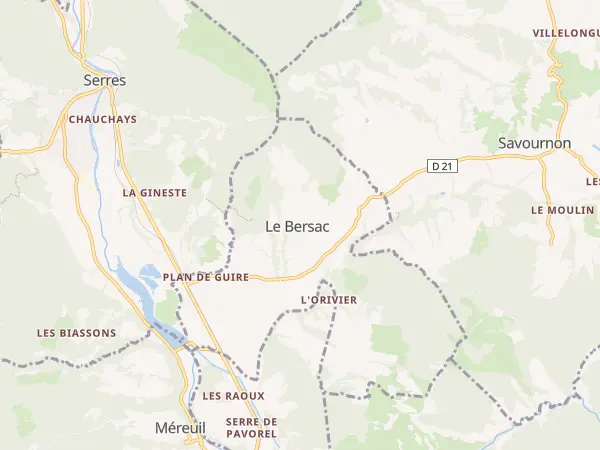Plan du Bersac