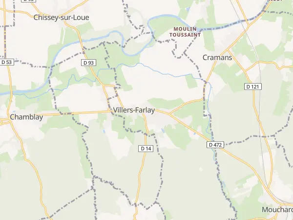 Plan de Villers-Farlay