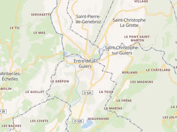 Plan de Entre-deux-Guiers