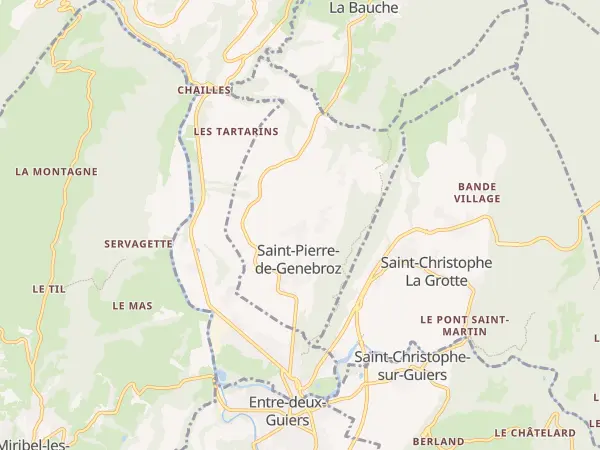 Plan de Saint-Pierre-de-Genebroz