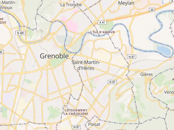 Plan de Saint-Martin-d’Hères