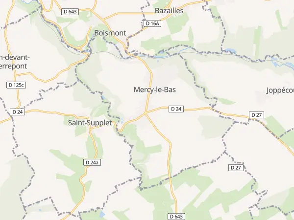 Plan de Mercy-le-Bas