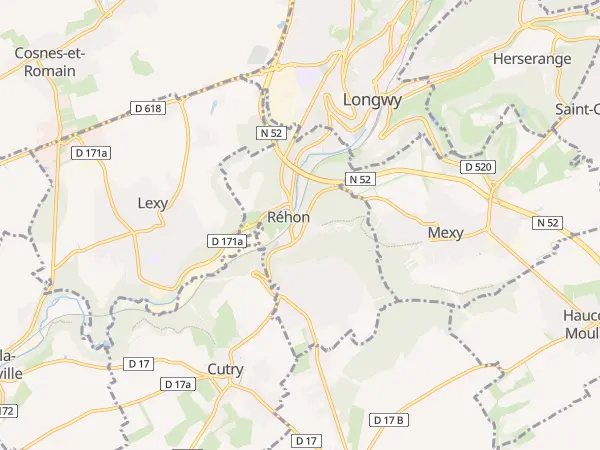Plan de Réhon