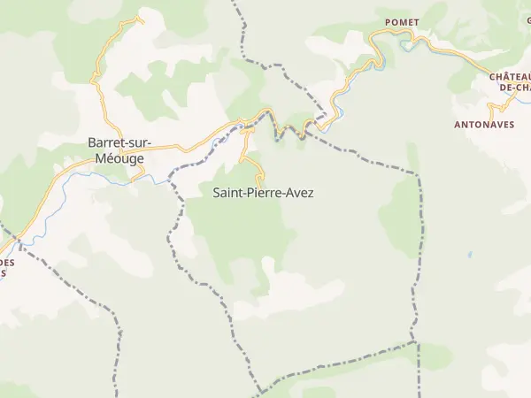 Plan de Saint-Pierre-Avez