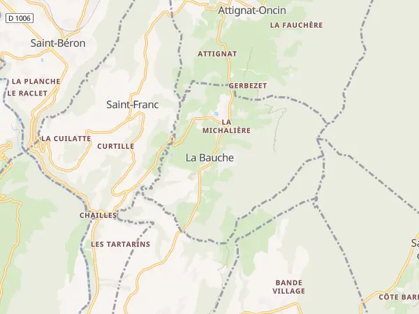 Plan de La Bauche