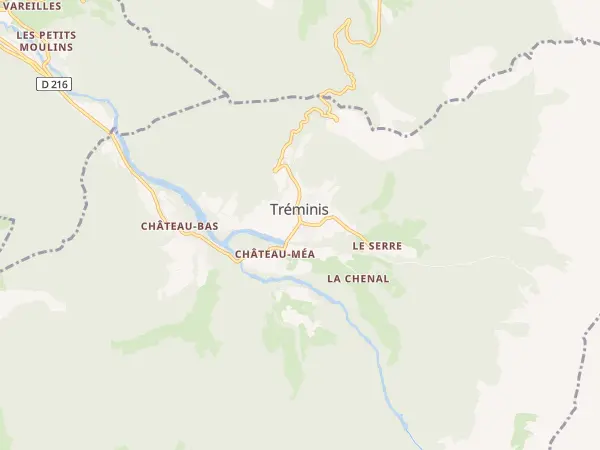 Plan de Tréminis