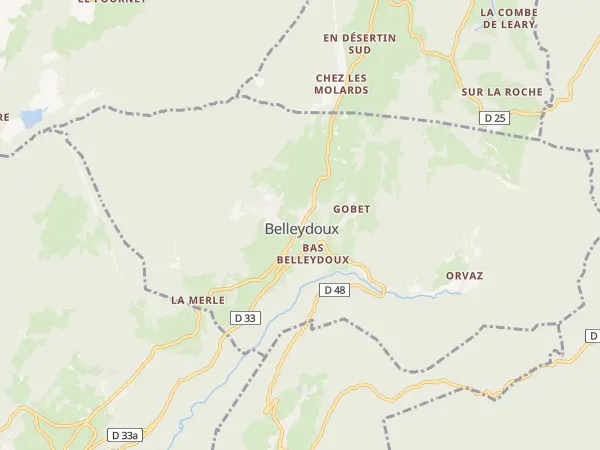 Plan de Belleydoux