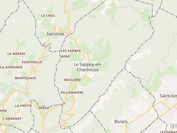 Plan du Sappey-en-Chartreuse